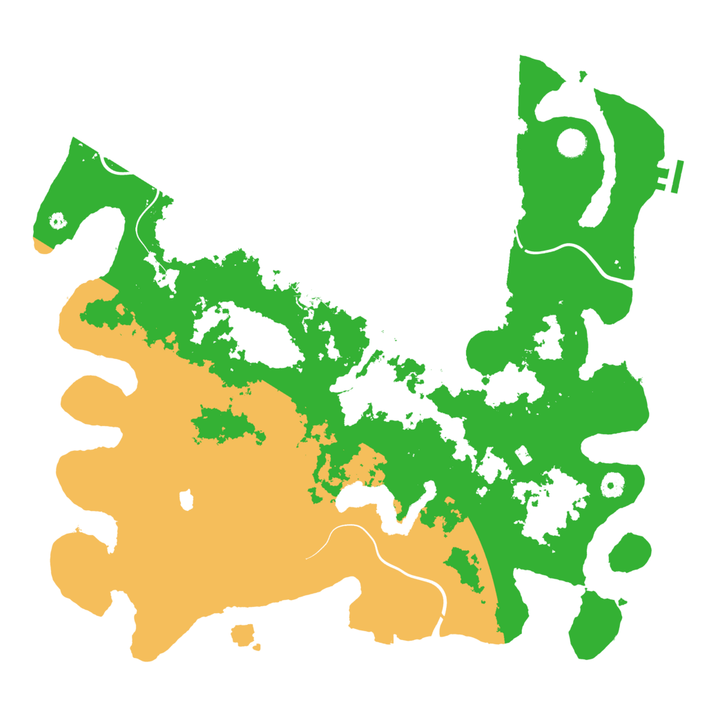 Biome Rust Map: Procedural Map, Size: 4300, Seed: 481936636