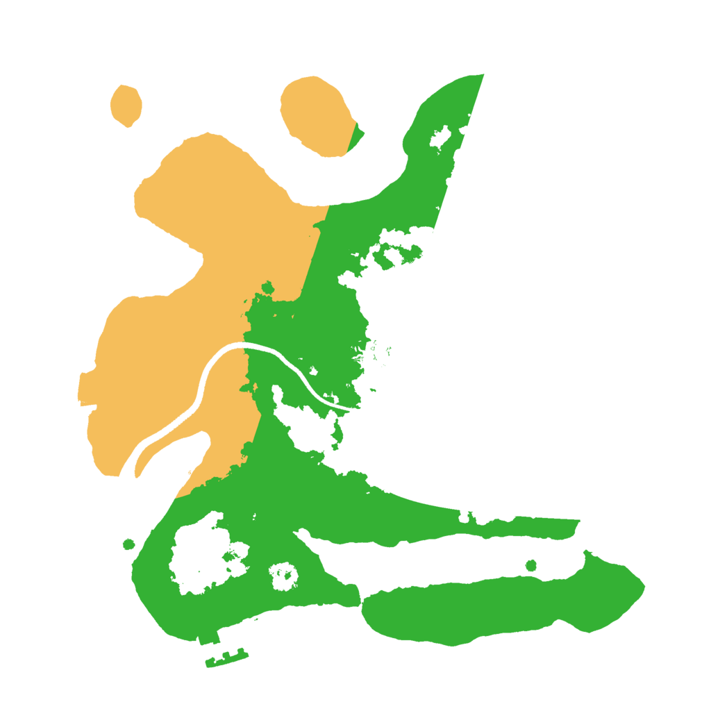 Biome Rust Map: Procedural Map, Size: 2500, Seed: 574370