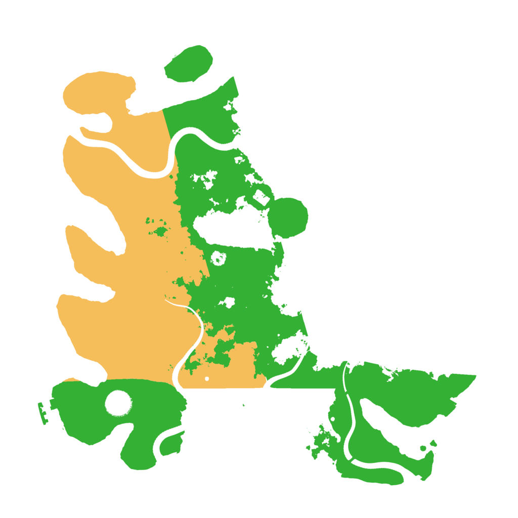 Biome Rust Map: Procedural Map, Size: 3500, Seed: 5523654