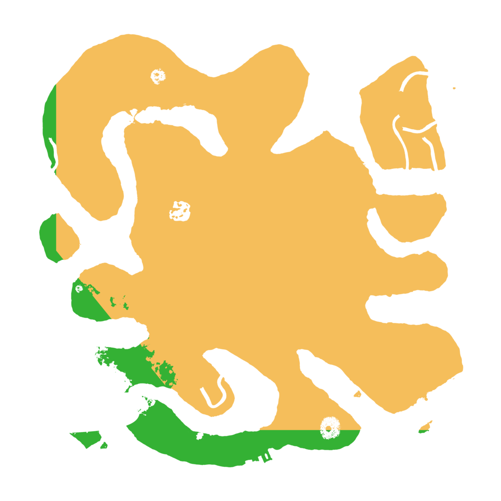 Biome Rust Map: Procedural Map, Size: 3500, Seed: 721665296