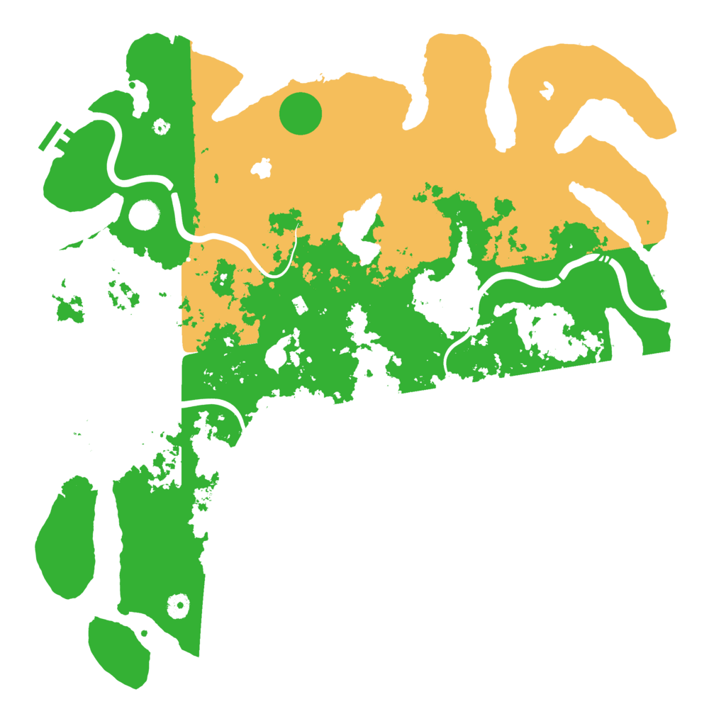 Biome Rust Map: Procedural Map, Size: 4500, Seed: 420420115