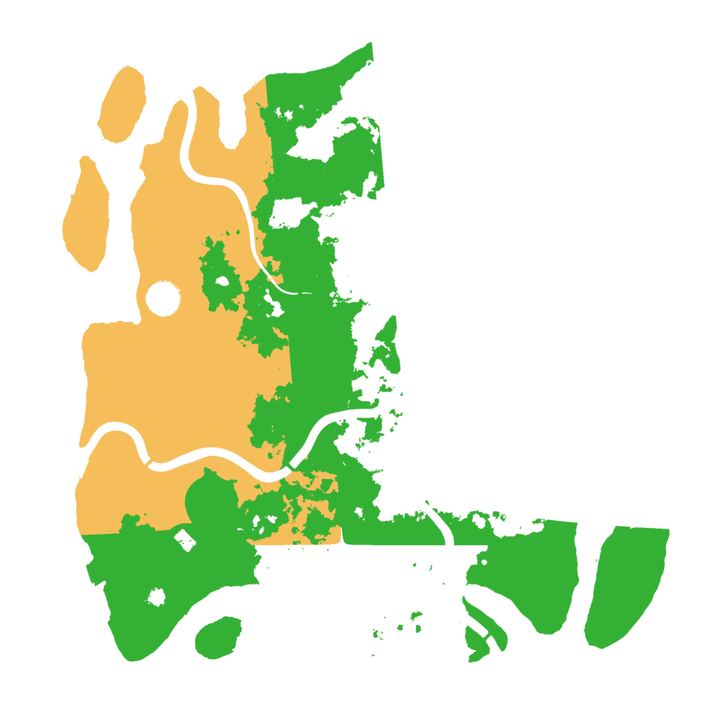 Biome Rust Map: Procedural Map, Size: 3700, Seed: 878511409