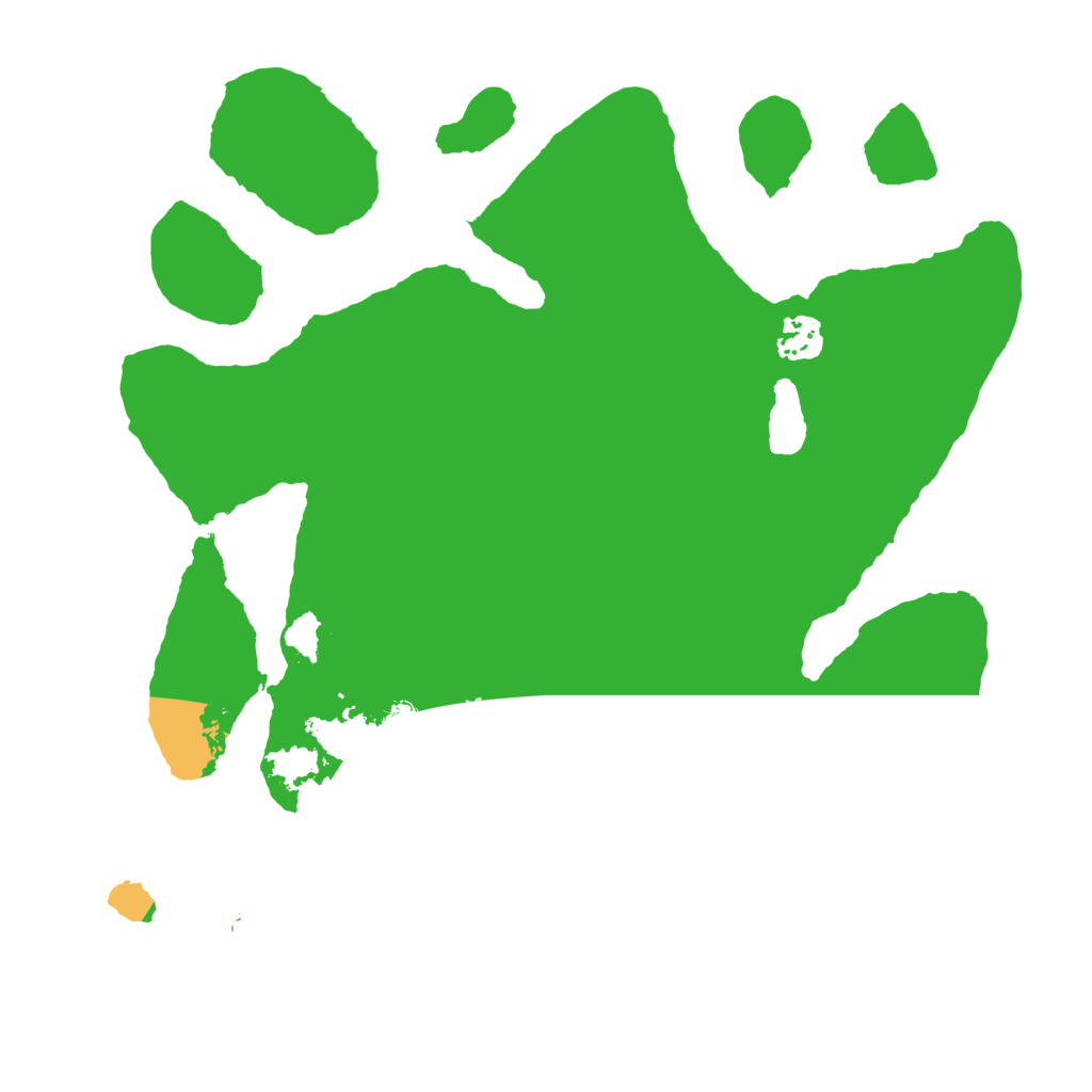 Biome Rust Map: Barren, Size: 3500, Seed: 44