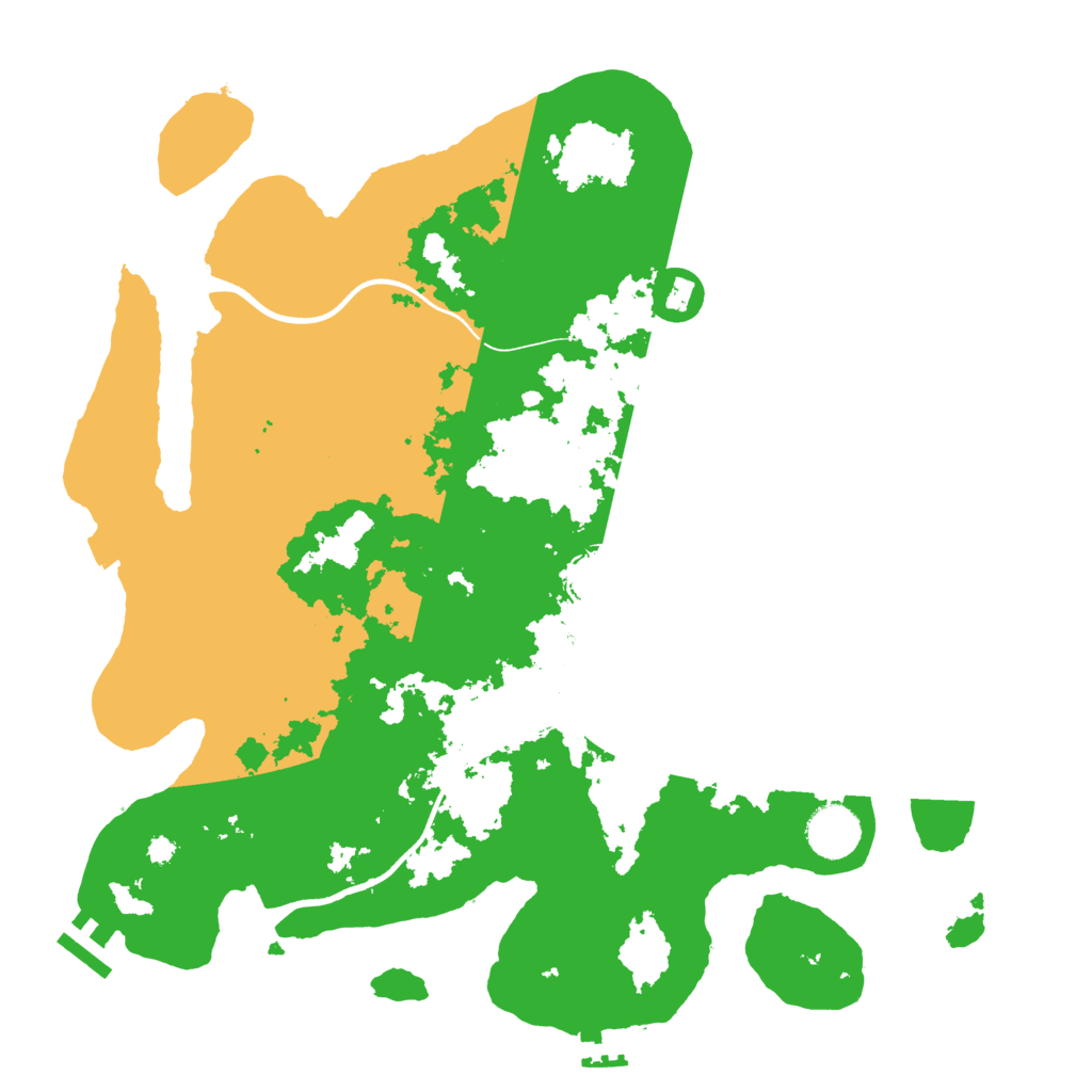 Biome Rust Map: Procedural Map, Size: 3600, Seed: 71121