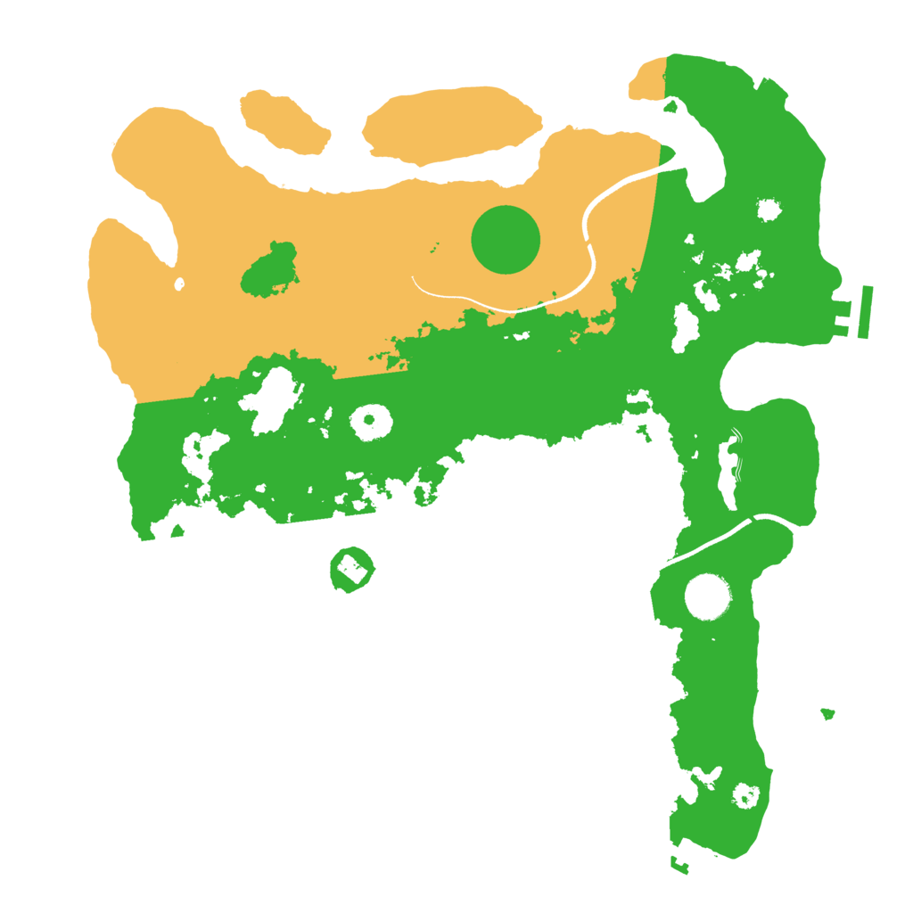 Biome Rust Map: Procedural Map, Size: 3500, Seed: 12649