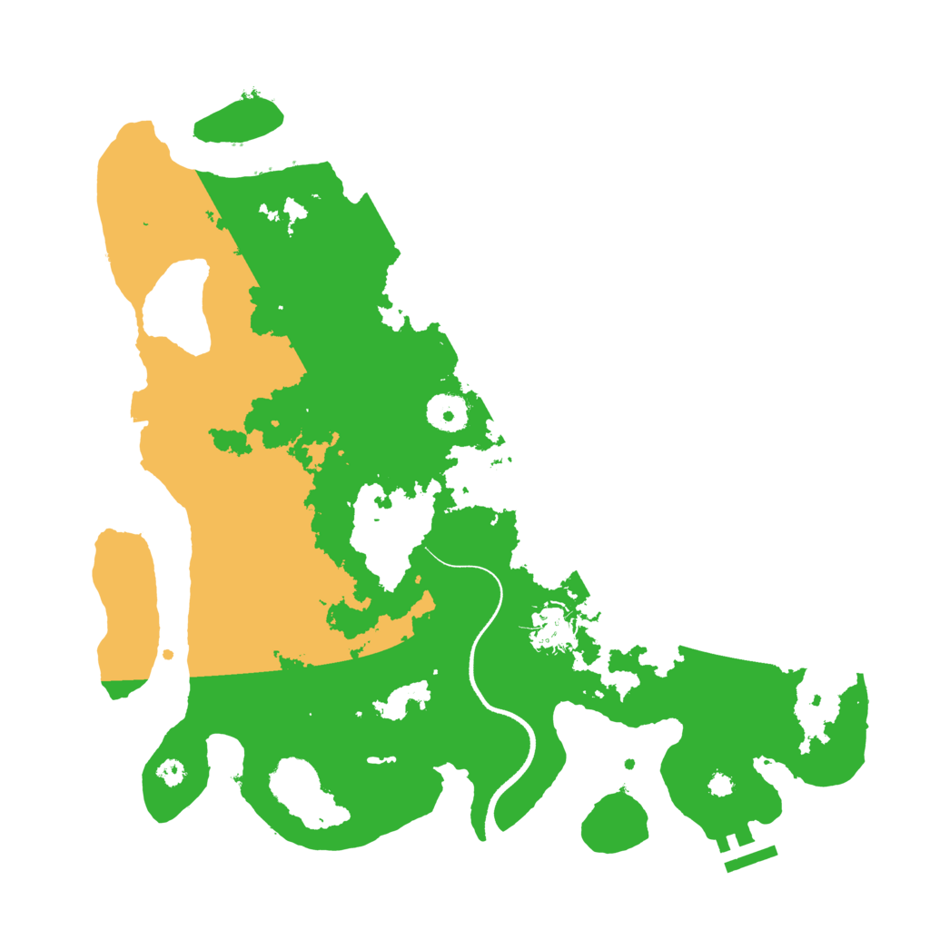 Biome Rust Map: Procedural Map, Size: 3500, Seed: 756564