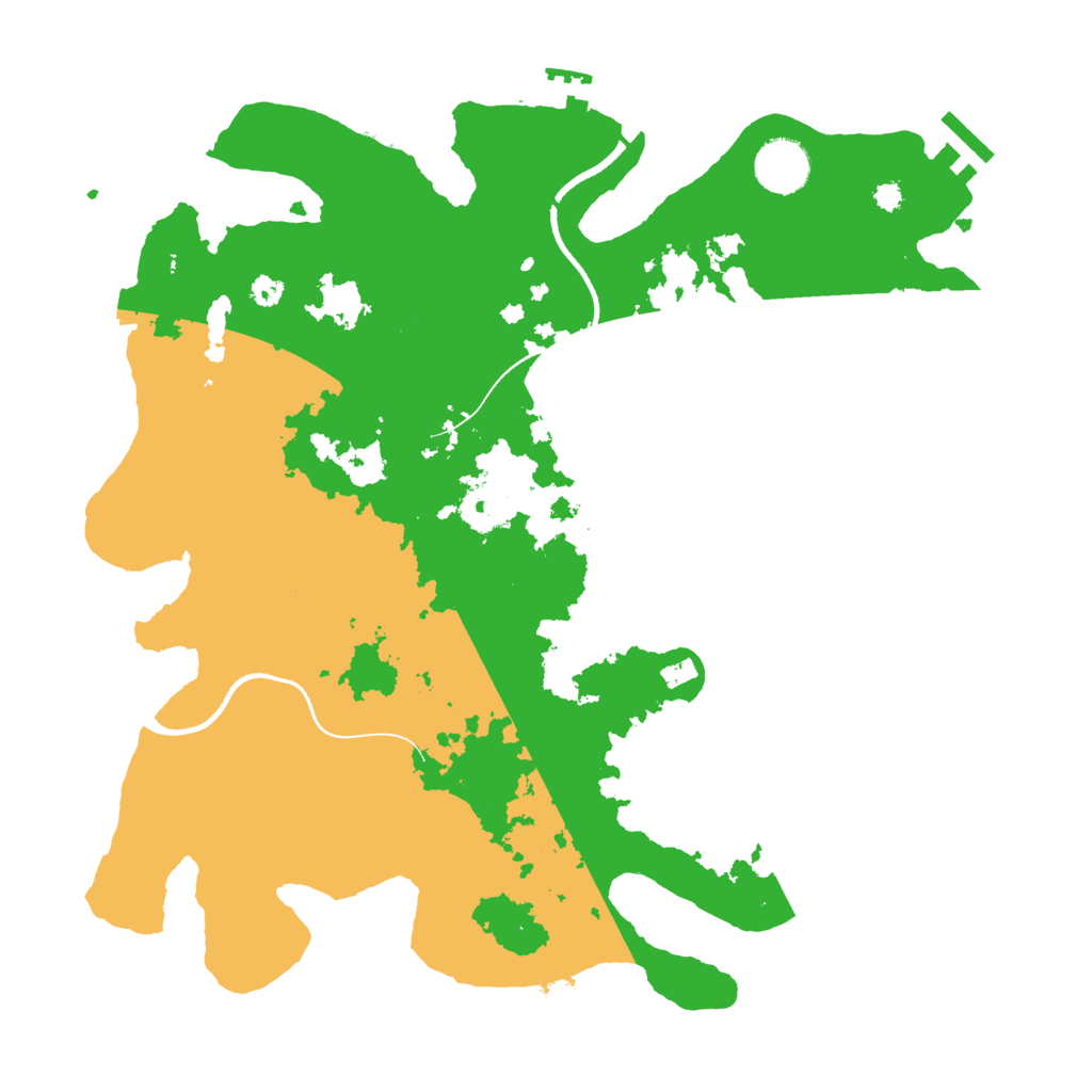 Biome Rust Map: Procedural Map, Size: 3500, Seed: 17721