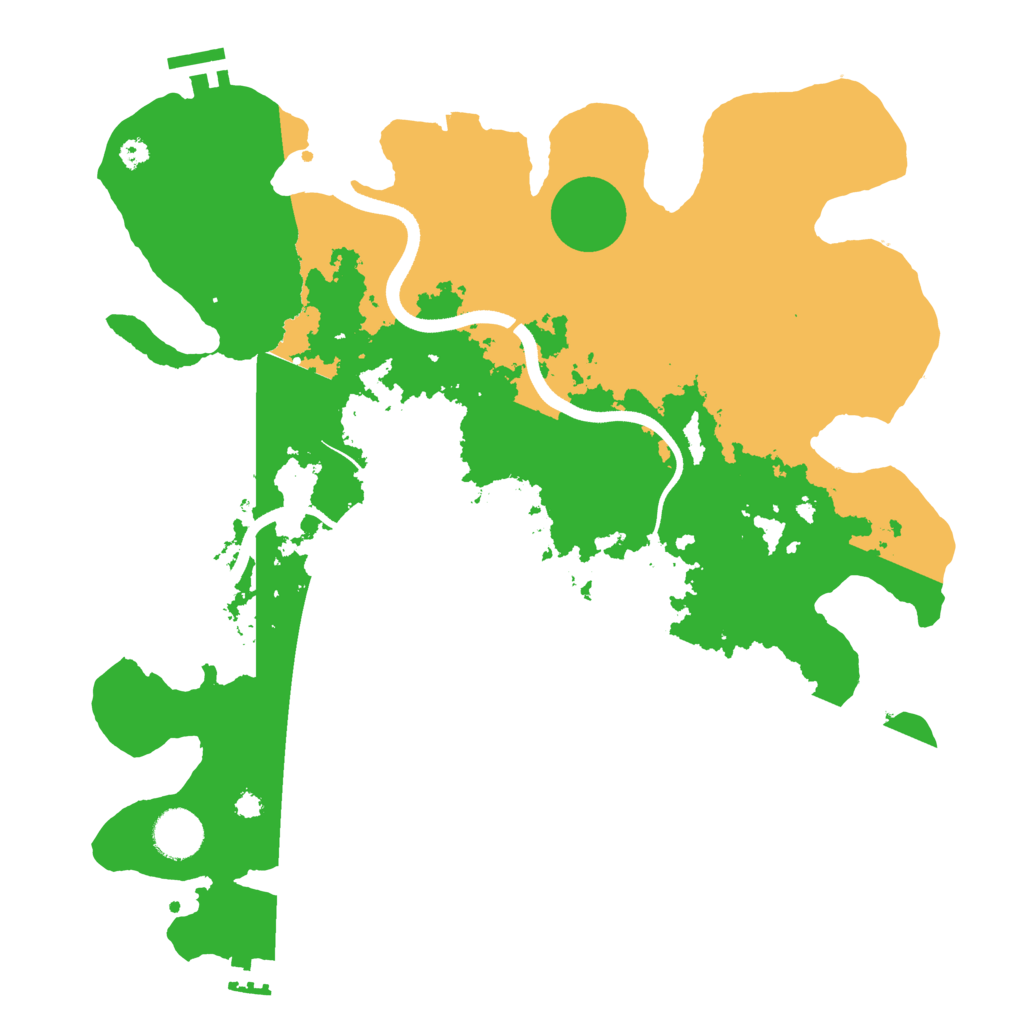 Biome Rust Map: Procedural Map, Size: 3600, Seed: 248568807