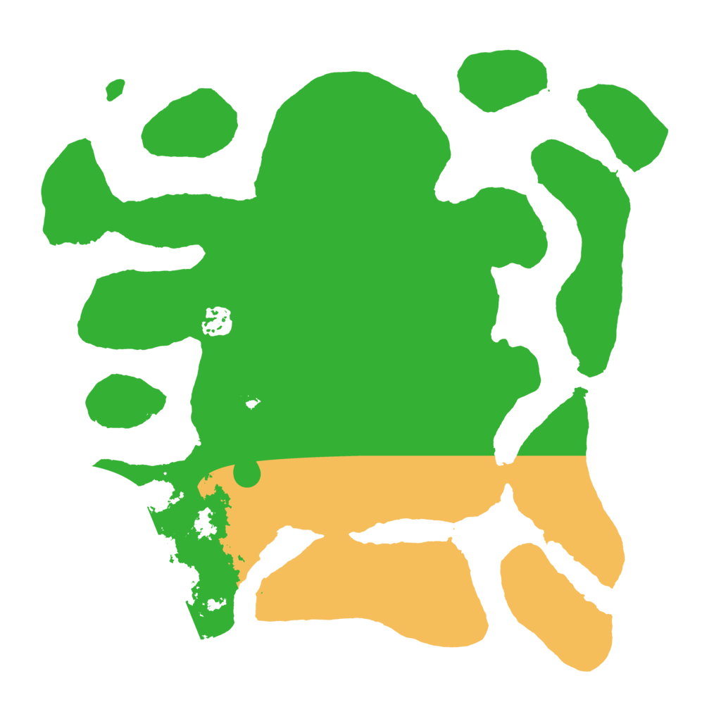 Biome Rust Map: Barren, Size: 3500, Seed: 4972039