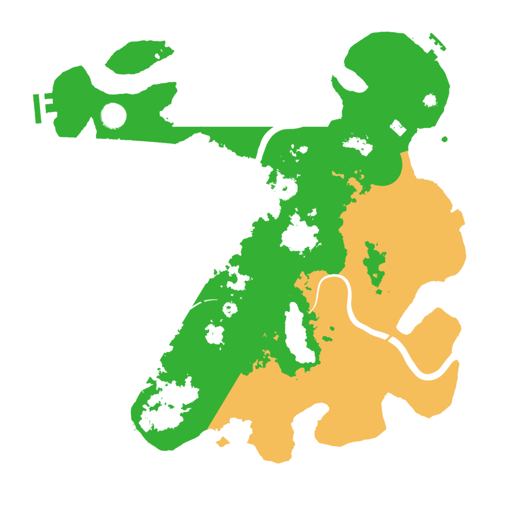 Biome Rust Map: Procedural Map, Size: 3500, Seed: 1040616815