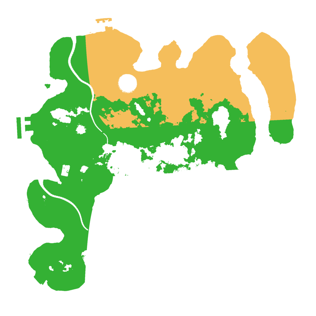 Biome Rust Map: Procedural Map, Size: 3000, Seed: 21234