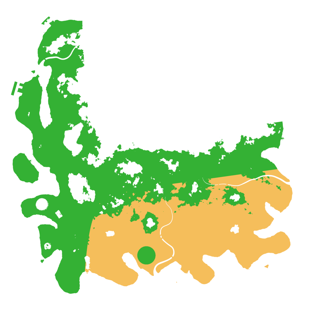 Biome Rust Map: Procedural Map, Size: 4500, Seed: 673838