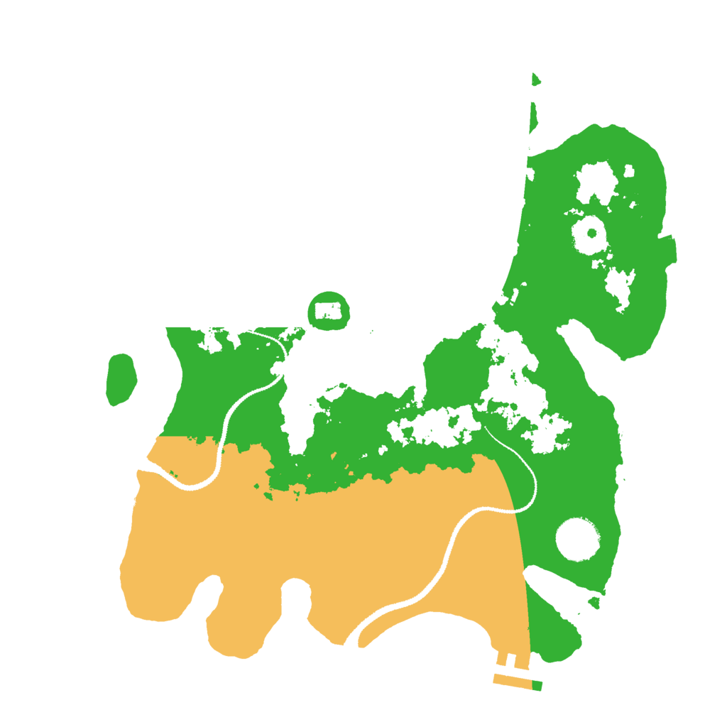 Biome Rust Map: Procedural Map, Size: 3000, Seed: 988753