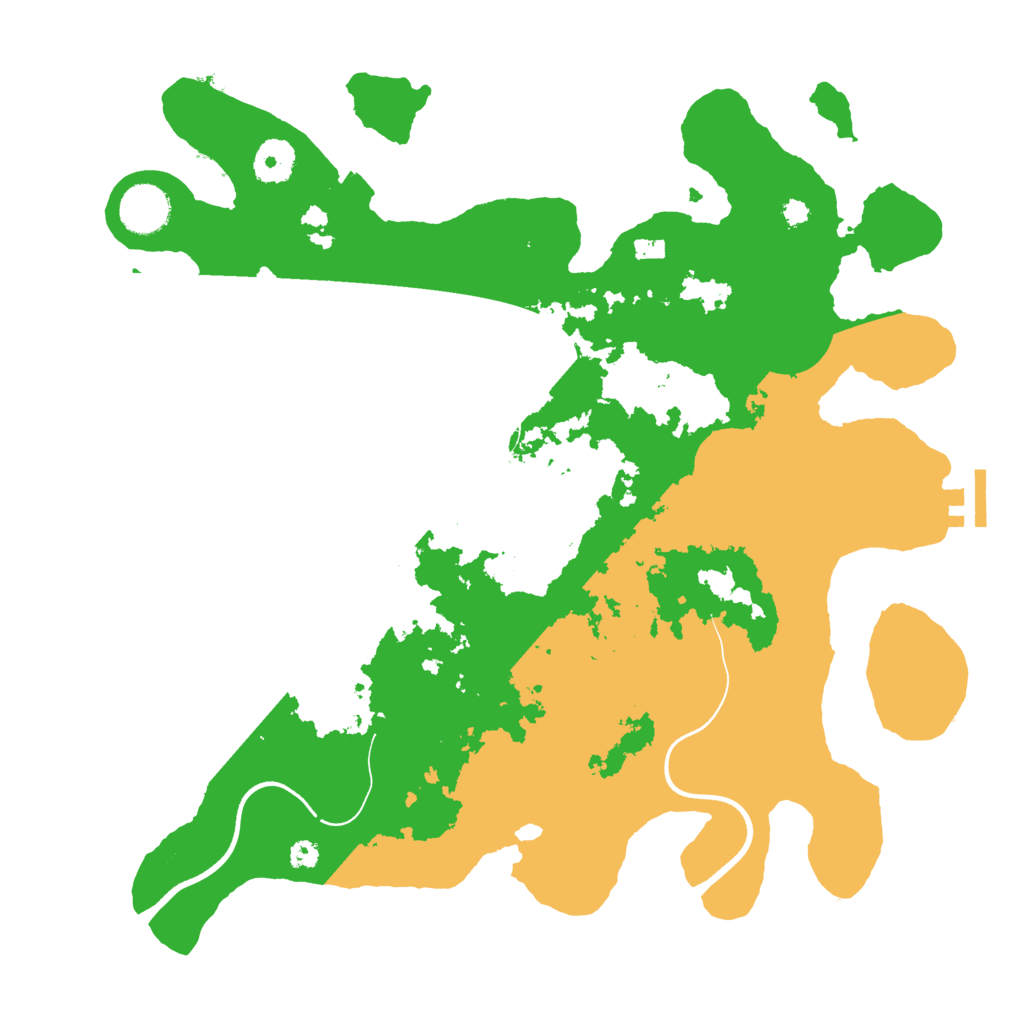 Biome Rust Map: Procedural Map, Size: 3600, Seed: 1764069934