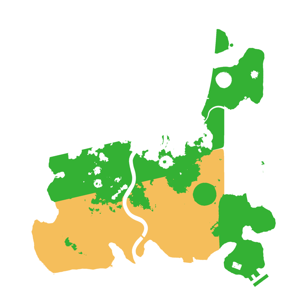 Biome Rust Map: Procedural Map, Size: 3500, Seed: 195934480