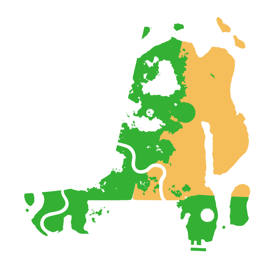 Biome Rust Map: Procedural Map, Size: 3500, Seed: 100009837