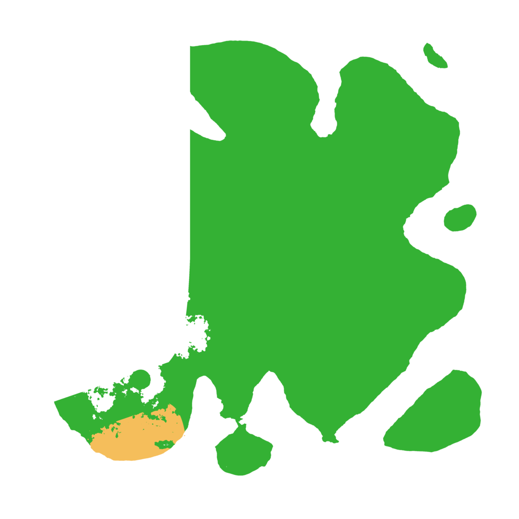 Biome Rust Map: Barren, Size: 3500, Seed: 370111385