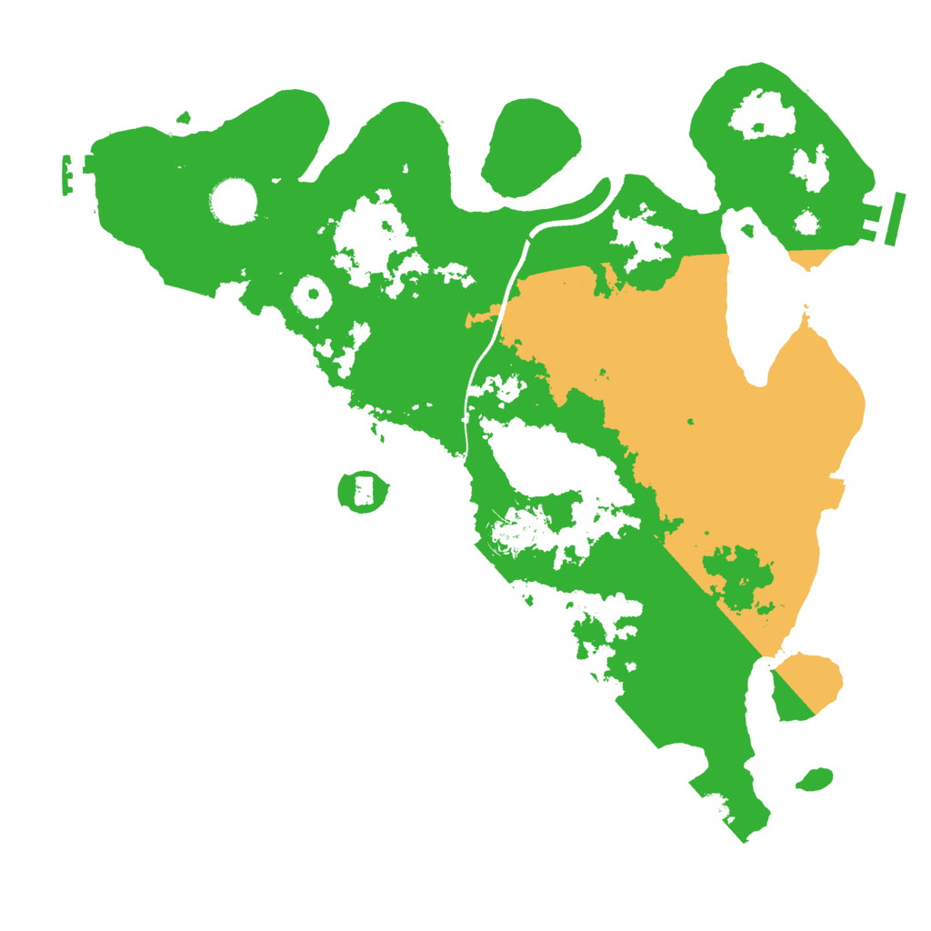 Biome Rust Map: Procedural Map, Size: 3500, Seed: 528414646