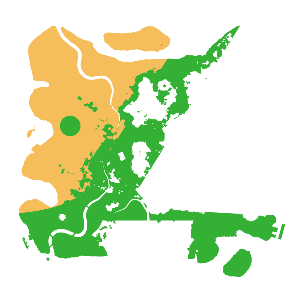 Biome Rust Map: Procedural Map, Size: 3800, Seed: 735625693