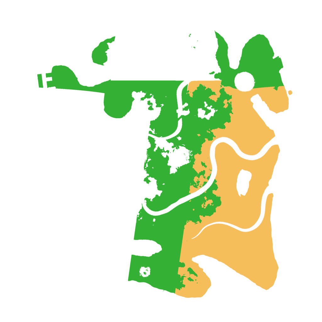 Biome Rust Map: Procedural Map, Size: 3000, Seed: 2422357
