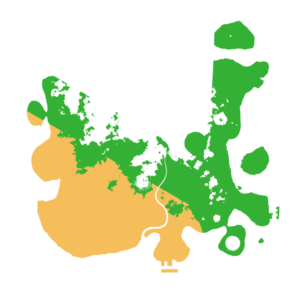 Biome Rust Map: Procedural Map, Size: 3500, Seed: 3535331