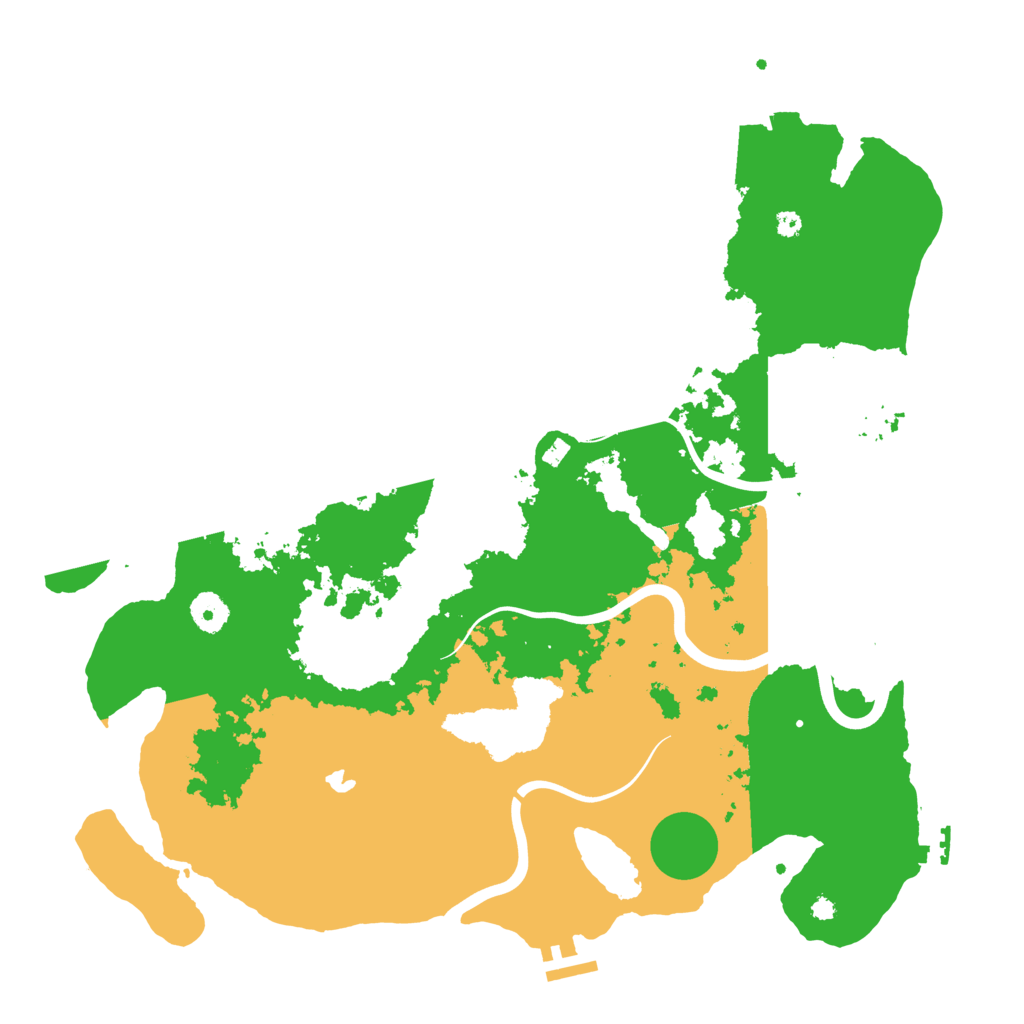 Biome Rust Map: Procedural Map, Size: 4000, Seed: 52310