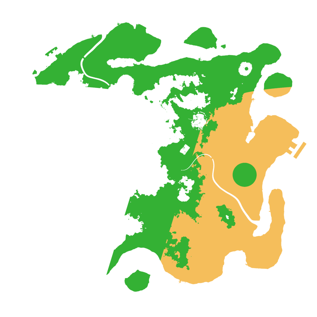 Biome Rust Map: Procedural Map, Size: 3500, Seed: 574872809