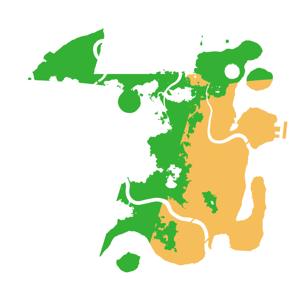 Biome Rust Map: Procedural Map, Size: 3500, Seed: 574872809