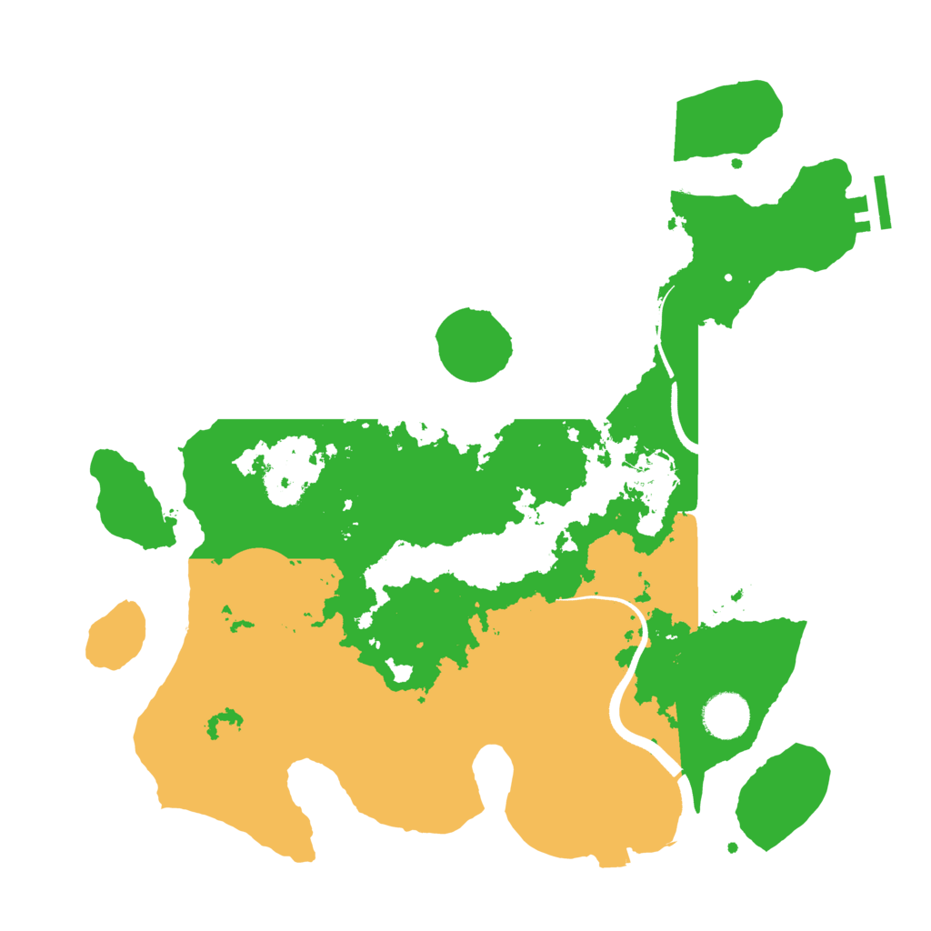 Biome Rust Map: Procedural Map, Size: 3500, Seed: 1737223878