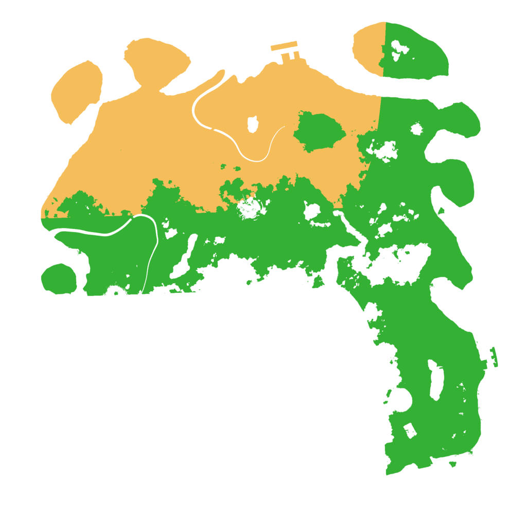 Biome Rust Map: Procedural Map, Size: 4000, Seed: 2006