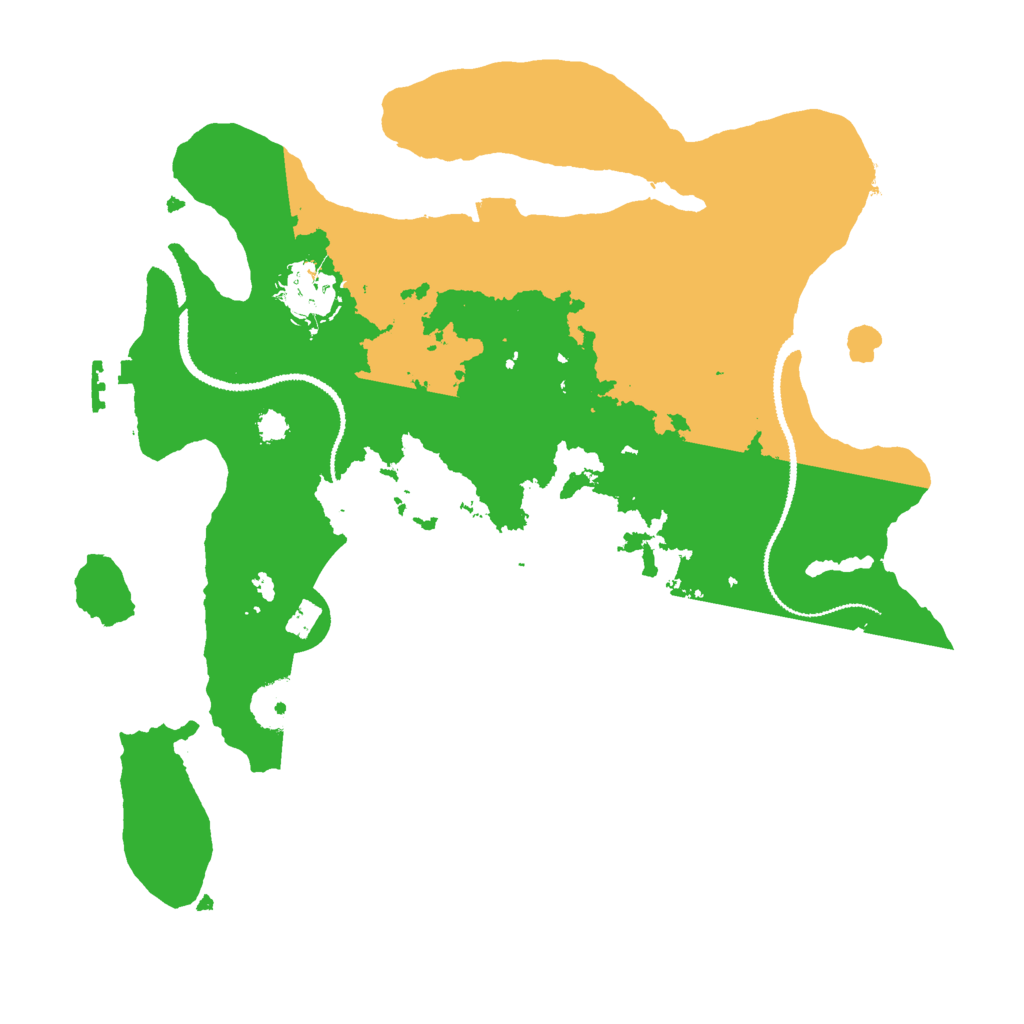 Biome Rust Map: Procedural Map, Size: 3000, Seed: 135889153