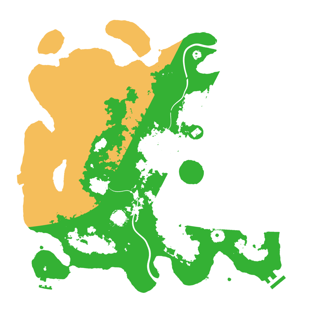 Biome Rust Map: Procedural Map, Size: 3600, Seed: 1117