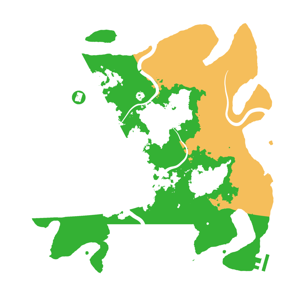 Biome Rust Map: Procedural Map, Size: 3500, Seed: 10112