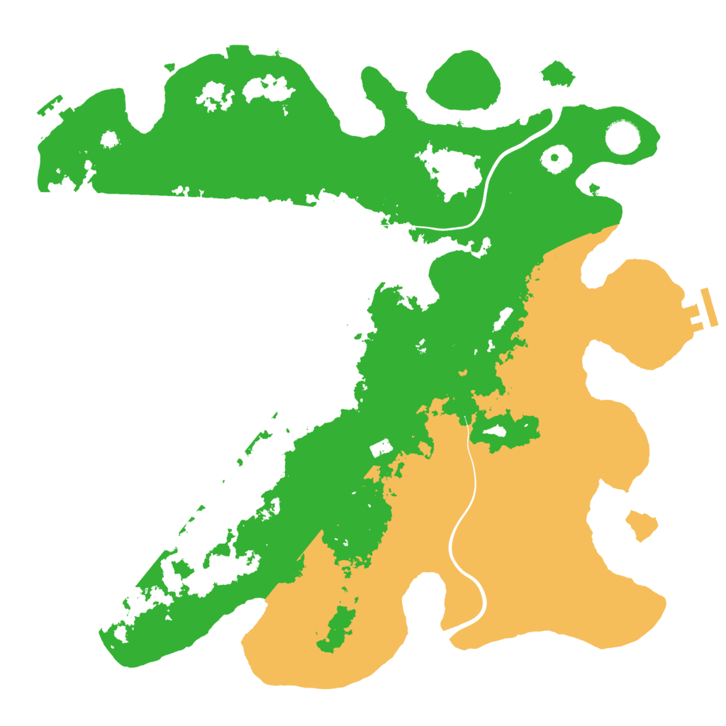 Biome Rust Map: Procedural Map, Size: 3750, Seed: 54253263