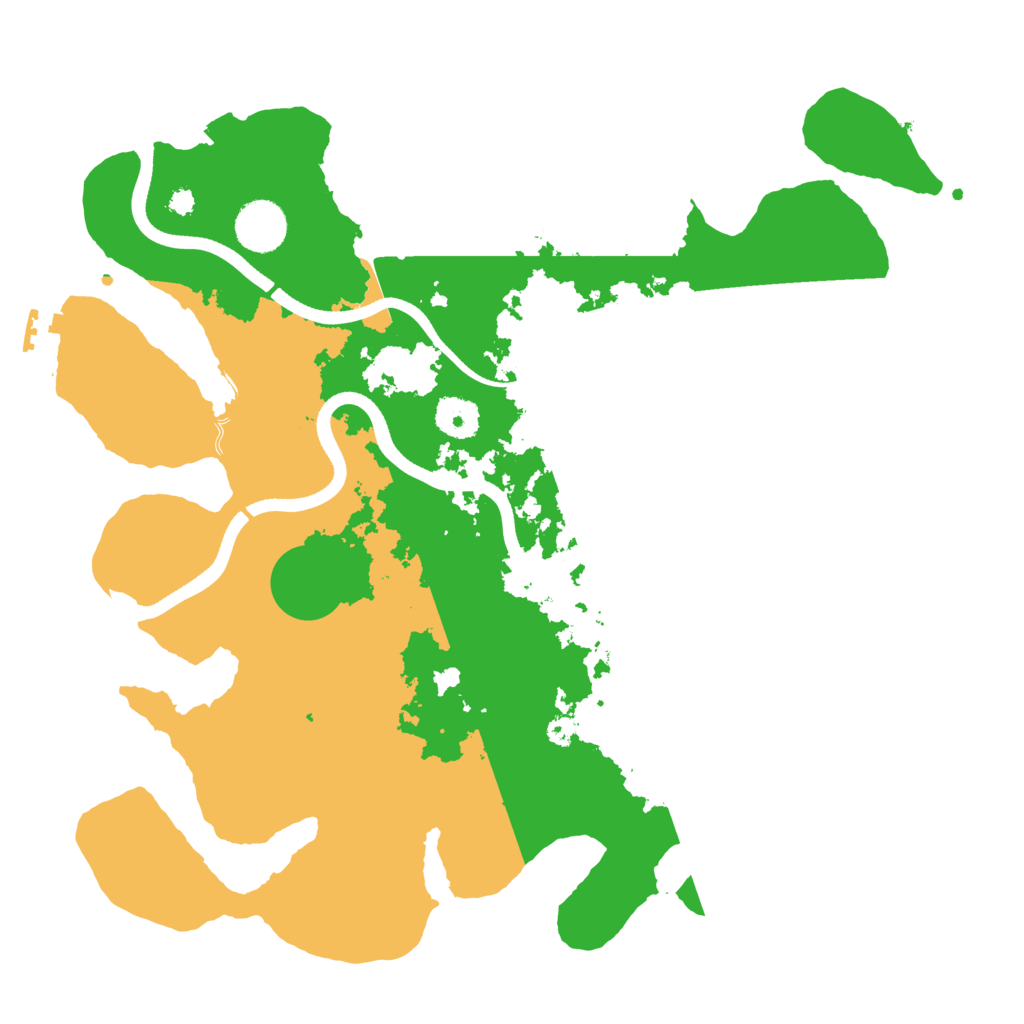 Biome Rust Map: Procedural Map, Size: 3600, Seed: 1077286529