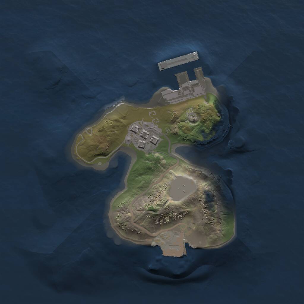 Rust Map: Procedural Map, Size: 1500, Seed: 592393523, 3 Monuments