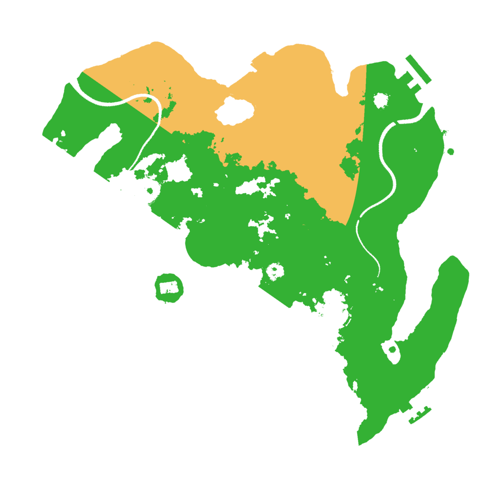 Biome Rust Map: Procedural Map, Size: 3000, Seed: 940437566
