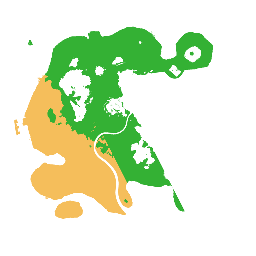 Biome Rust Map: Procedural Map, Size: 2500, Seed: 65678964