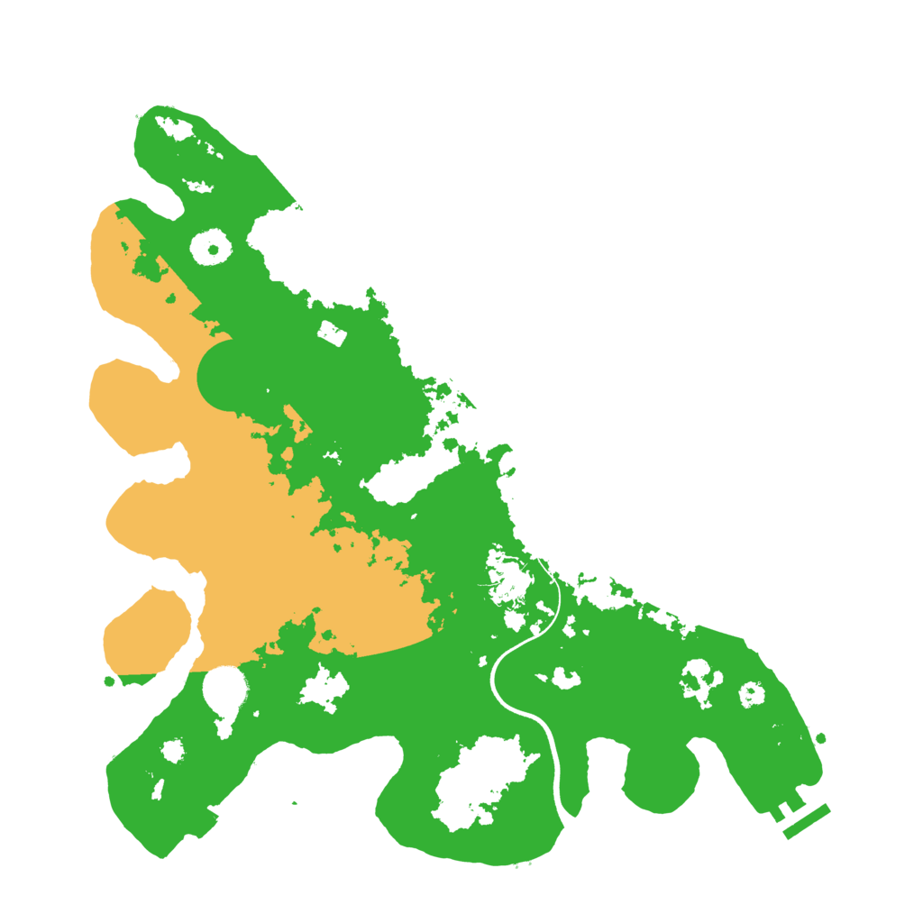 Biome Rust Map: Procedural Map, Size: 3600, Seed: 689394142