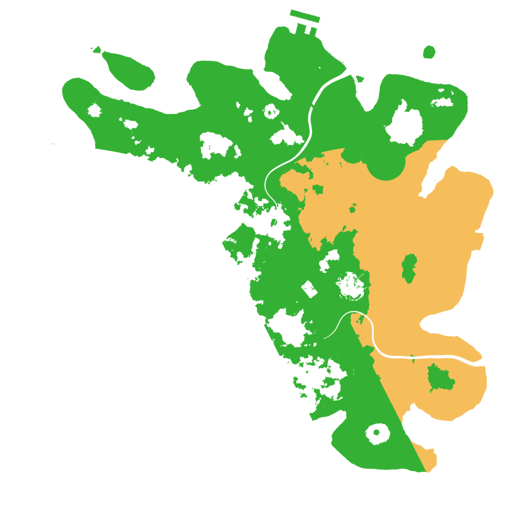 Biome Rust Map: Procedural Map, Size: 3500, Seed: 4123