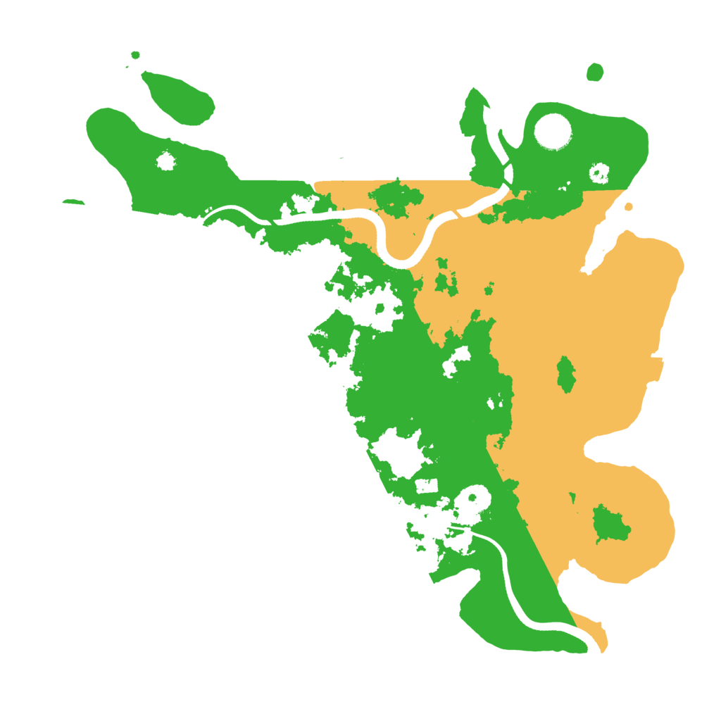 Biome Rust Map: Procedural Map, Size: 3500, Seed: 4123