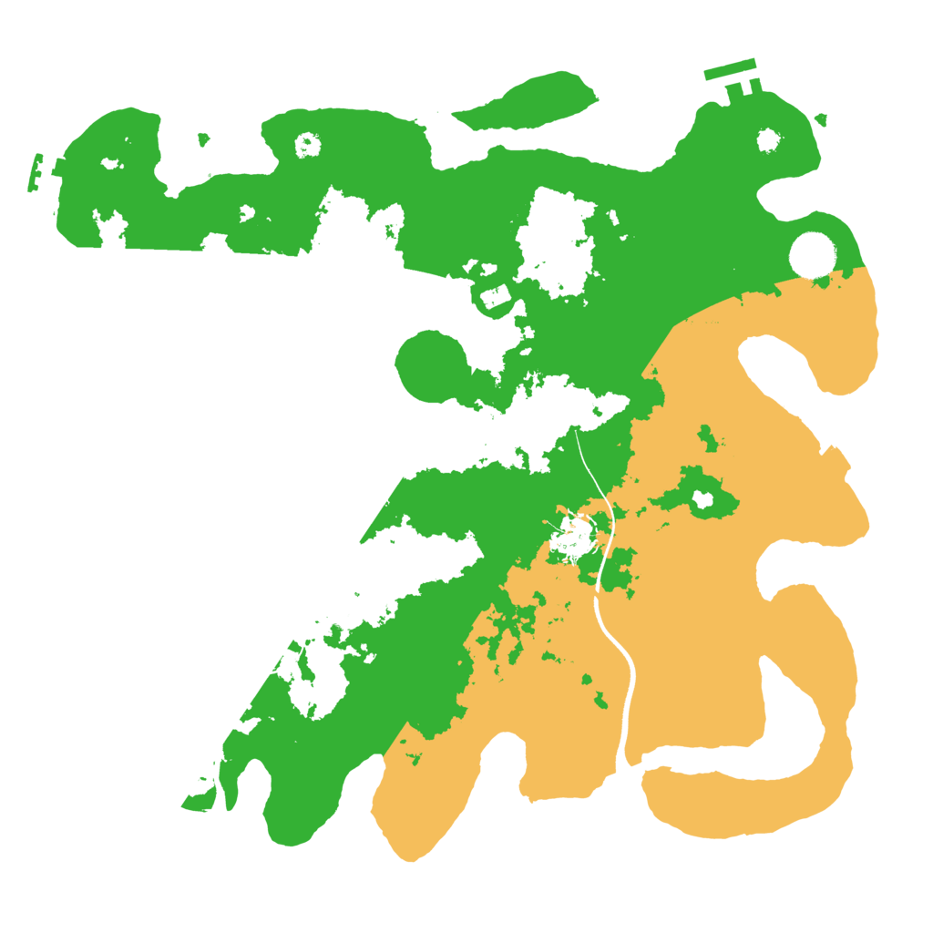 Biome Rust Map: Procedural Map, Size: 3600, Seed: 1148730502