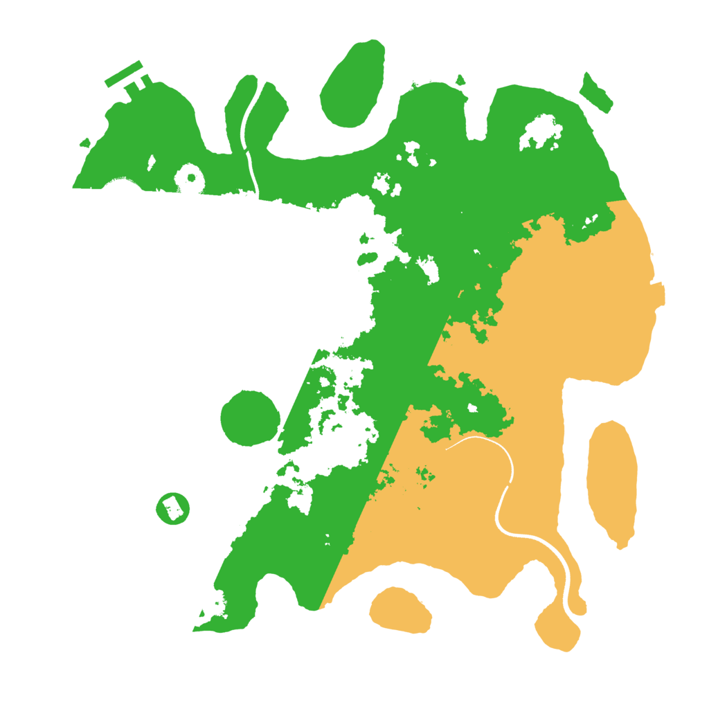 Biome Rust Map: Procedural Map, Size: 3500, Seed: 5467354