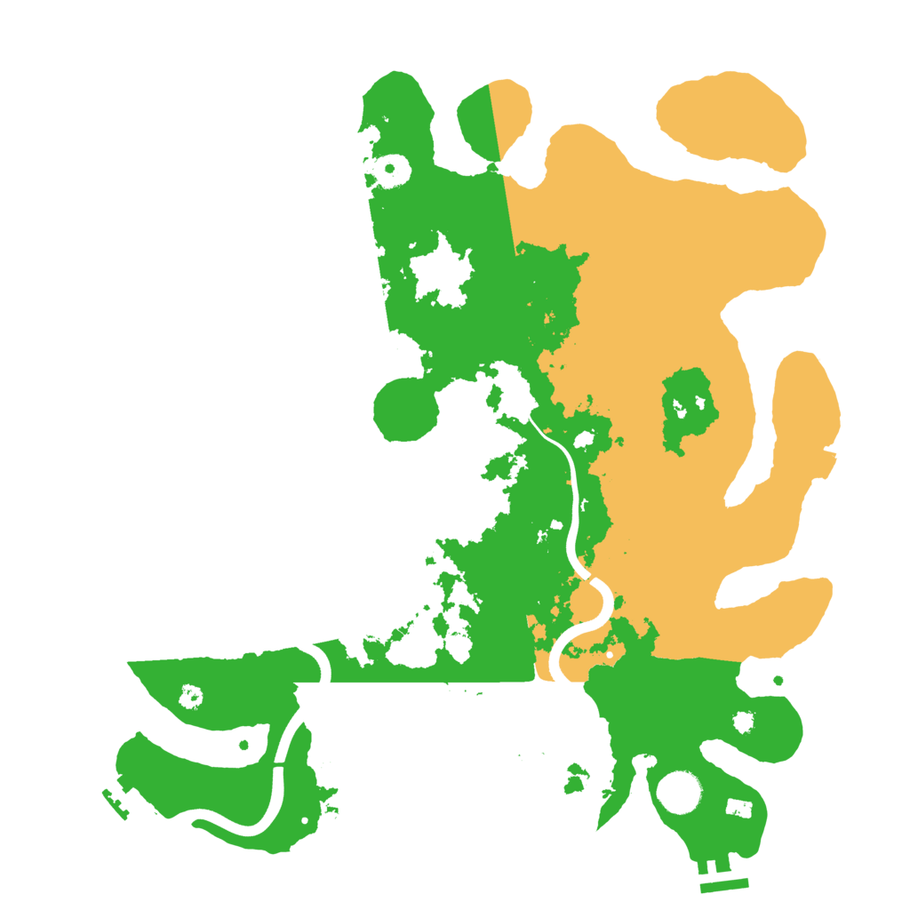 Biome Rust Map: Procedural Map, Size: 3800, Seed: 19373345