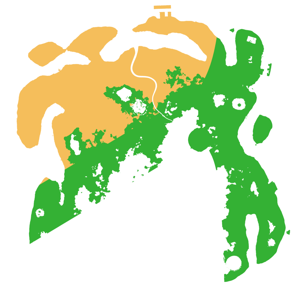 Biome Rust Map: Procedural Map, Size: 3600, Seed: 642965459