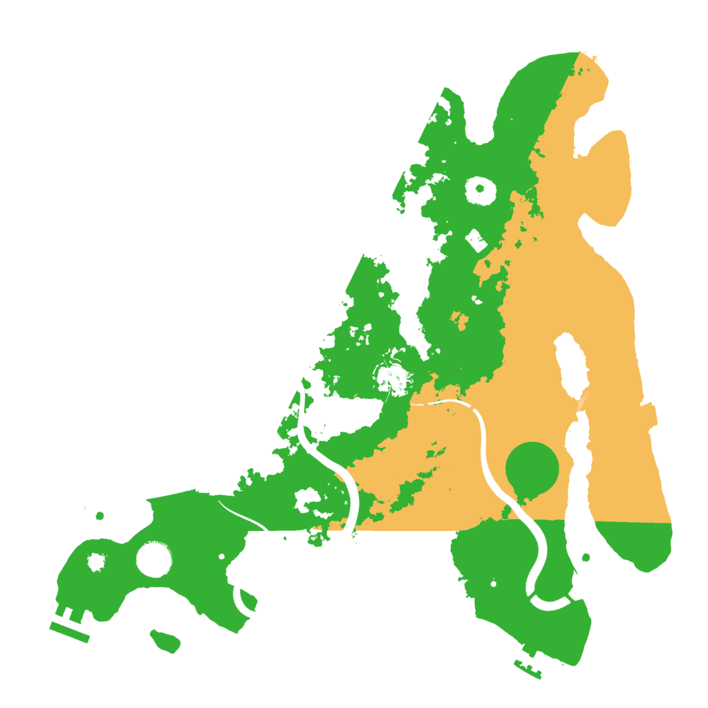 Biome Rust Map: Procedural Map, Size: 3500, Seed: 1460150890