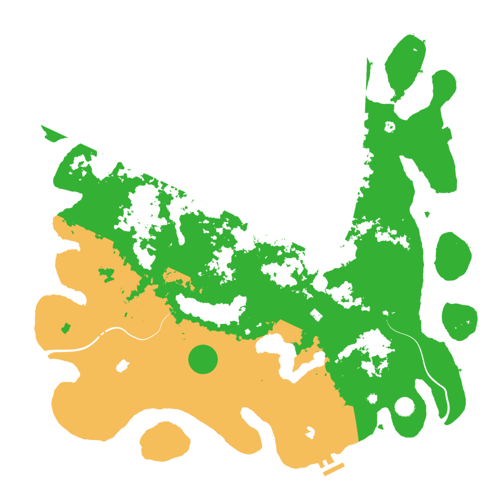 Biome Rust Map: Procedural Map, Size: 4500, Seed: 845530181