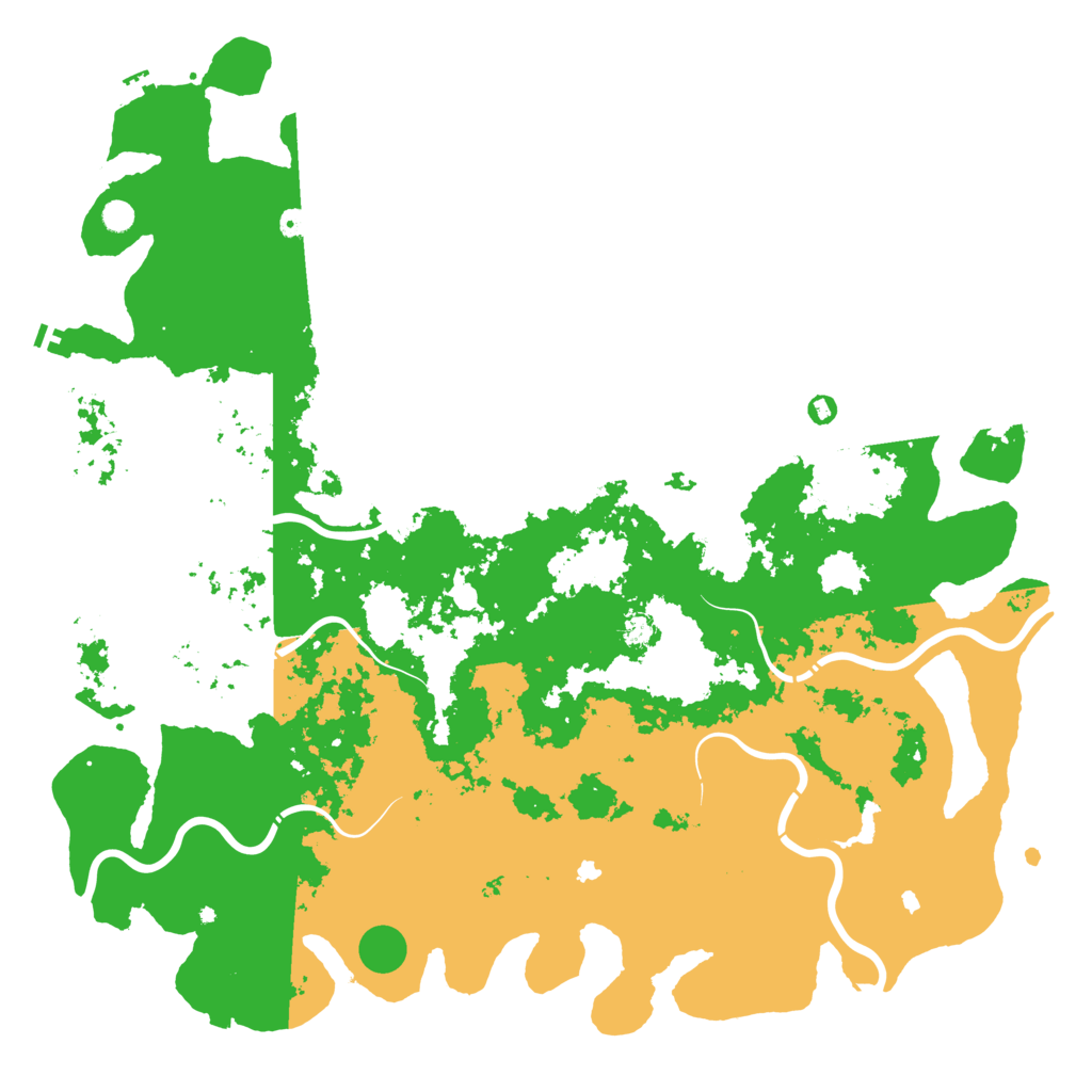 Biome Rust Map: Procedural Map, Size: 6000, Seed: 1488