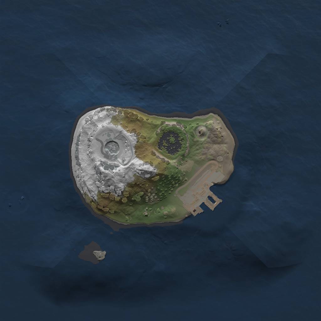 Rust Map: Procedural Map, Size: 1400, Seed: 12, 4 Monuments