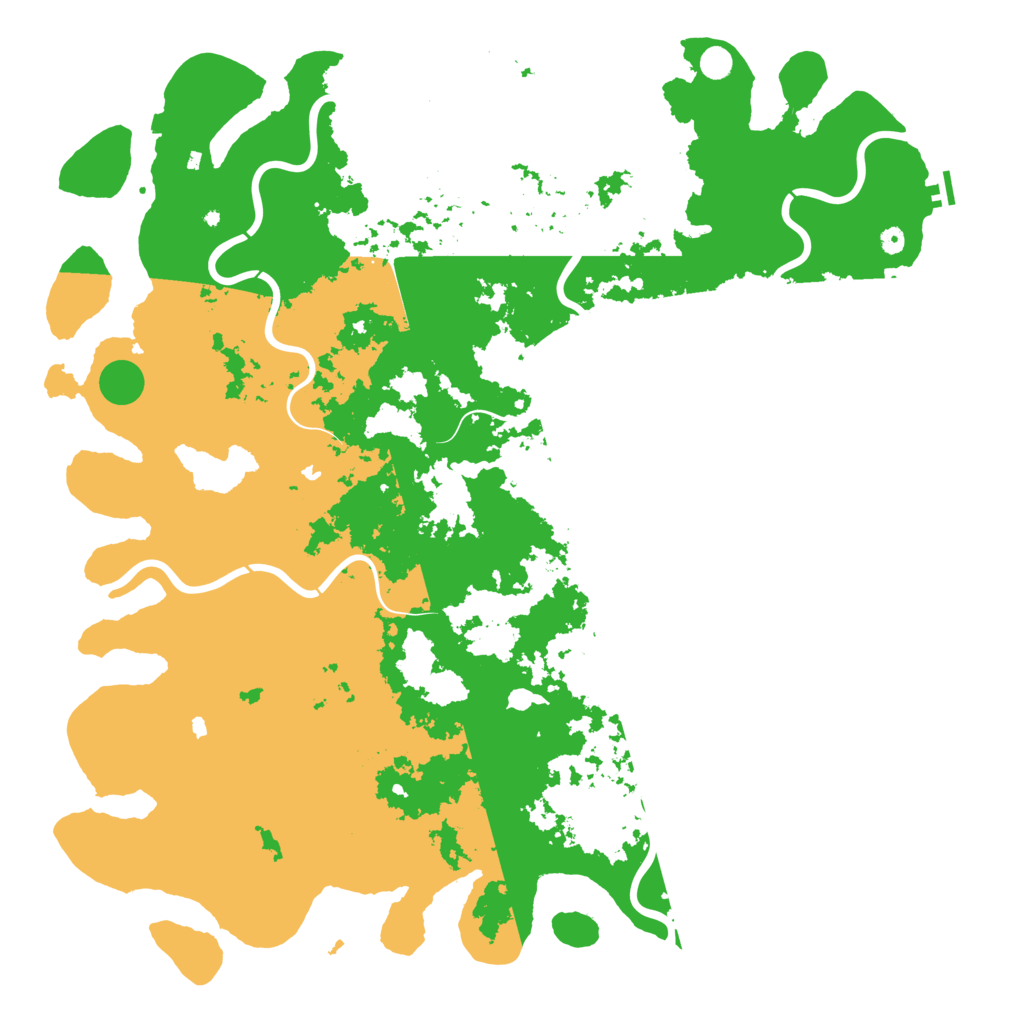 Biome Rust Map: Procedural Map, Size: 6000, Seed: 378304447
